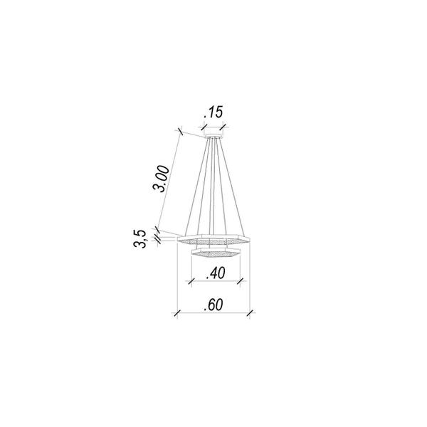 Imagem de Pendente Bivolt Hex Bella Iluminação