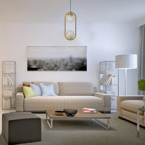 Pendente Bivolt Oval 28x52,5cm 2 Lâmpadas Infinity Lux - Infinitylux Imagem de Pendente Bivolt Oval 28x52,5cm 2 Lâmpadas Infinity Lux