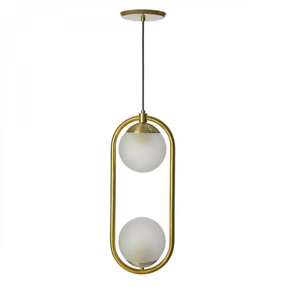 Pendente Bivolt Oval 28x52,5cm 2 Lâmpadas Infinity Lux - Infinitylux Imagem de Pendente Bivolt Oval 28x52,5cm 2 Lâmpadas Infinity Lux
