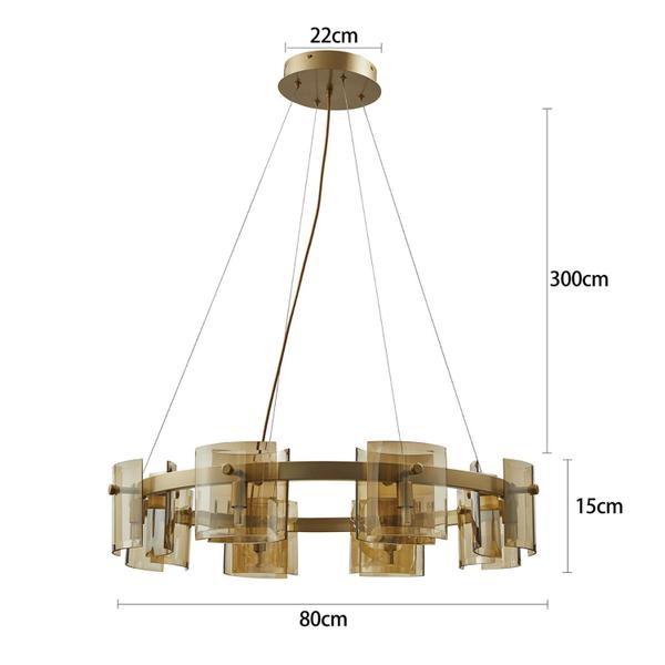 Imagem de Pendente Bouze Dourado 80cm 8G9