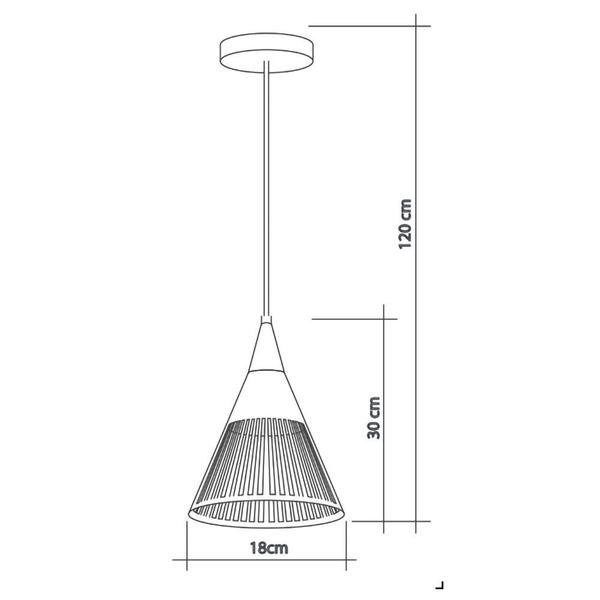 Imagem de Pendente Brise E27 Cobre - Startec