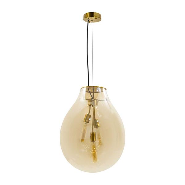 Imagem de Pendente Caju Vidro 48cm Bella Iluminação + 3 lâmpadas T30 220V St1882