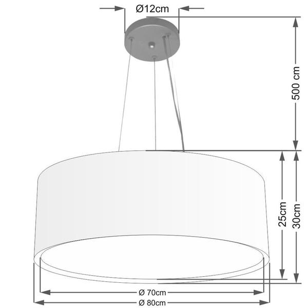 Imagem de Pendente Cilíndrico Café MJ-4126 Para Mesa de Jantar e Estar