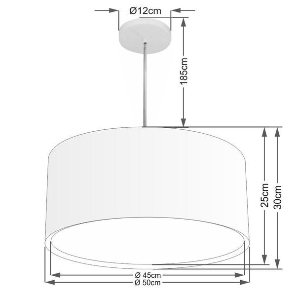 Imagem de Pendente Cilíndrico Café MJ-4295 Para Mesa de Jantar e Estar