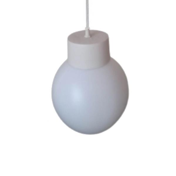 Imagem de Pendente com Globo em Polipropileno 10 x 20cm Leitoso Branco - PEN B 10X20 BC - CONDULAI