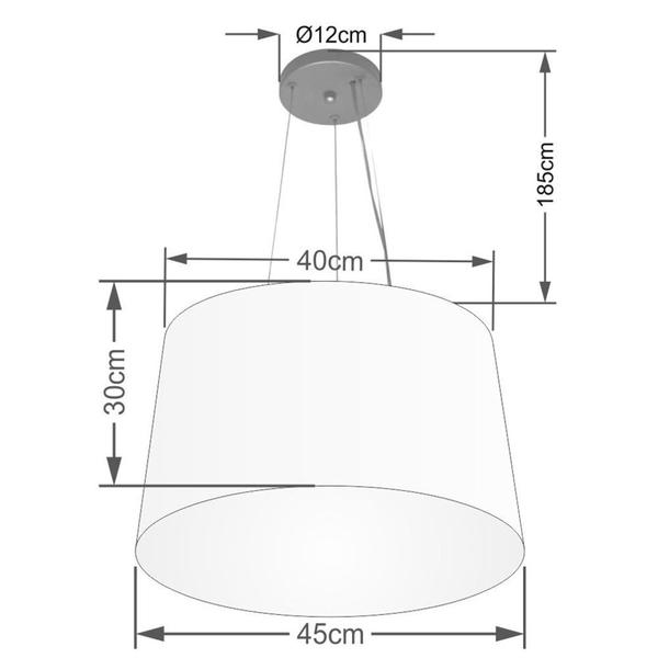 Imagem de Pendente Cone Palha MJ-4153 Para Mesa de Jantar e Estar