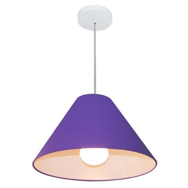 Imagem de Pendente Cone Roxo MJ-4078 Para Mesa de Jantar e Estar