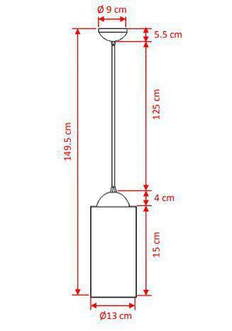 Imagem de Pendente Connect Vidro ø127xh157mm 1 luz E27 Armação Cromada