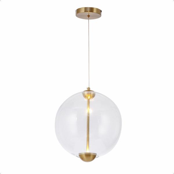 Imagem de Pendente Cristal 30cm Cristal Dourado 7W Led Integrado 3000K Moderno Lumier Tigo