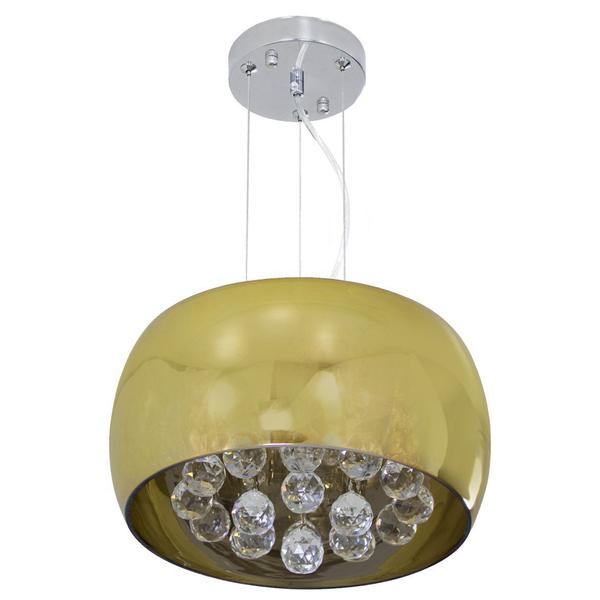 Imagem de Pendente Cristal Bella Soho Gold 28cm Pd005g St473