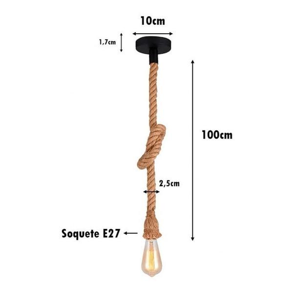 Imagem de Pendente de Corda 40W E27 - GMH