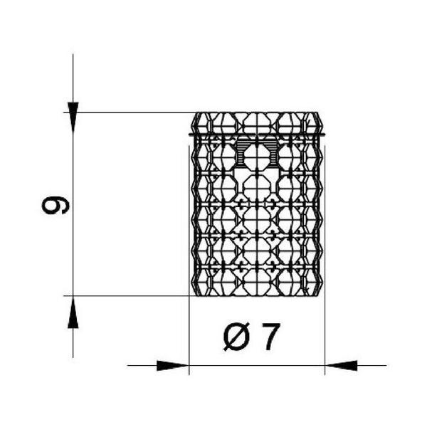 Imagem de Pendente de Cristal Legitimo 12cm Cabeceira de Cama Quarto mesa de cabeceira