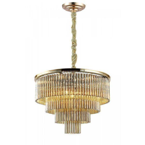 Imagem de Pendente de Cristal Vivi 42cmx60cm Bella Iluminação