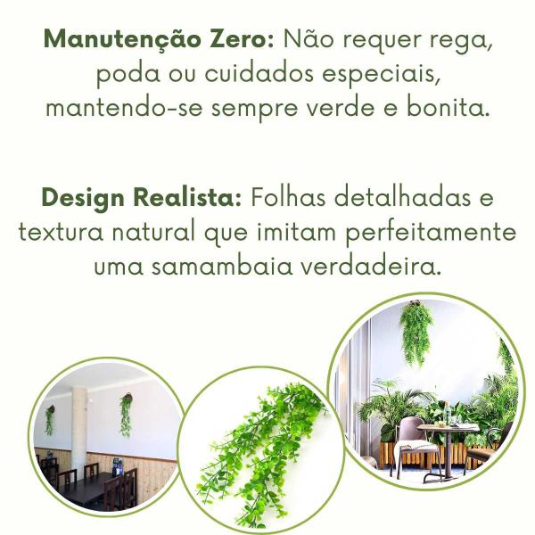 Imagem de Pendente De Samambaia Artificial Jardim Vertical Folhagem