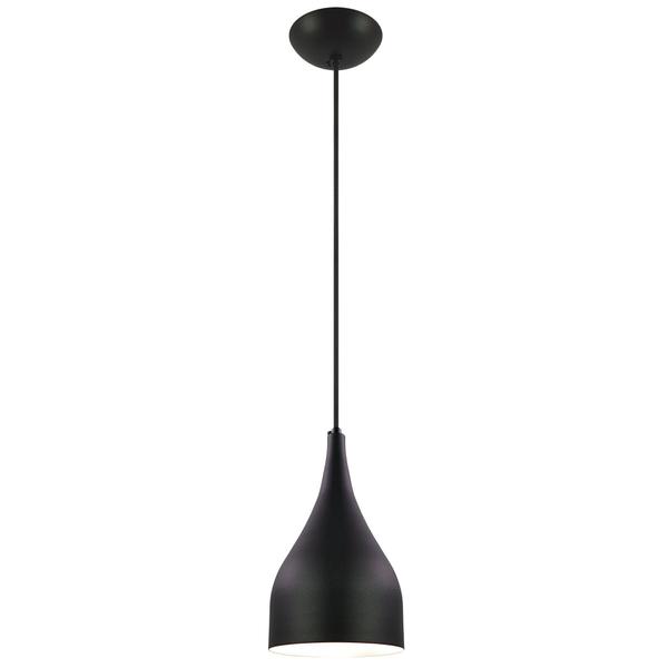 Imagem de Pendente Decor Luminária Gota Alumínio Preto/Branco G