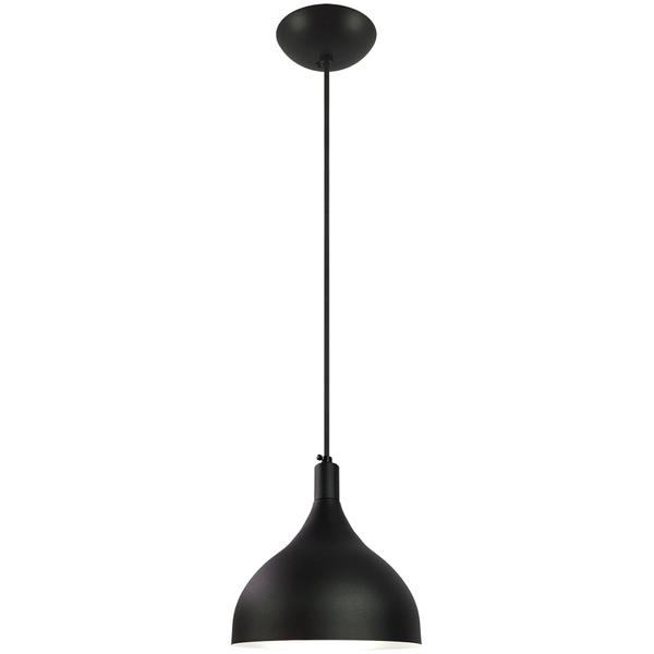 Imagem de Pendente Decor Luminária King Alumínio Preto/Branco