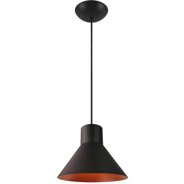 Imagem de Pendente Decor Luminária Véria Alumínio Preto/Cobre