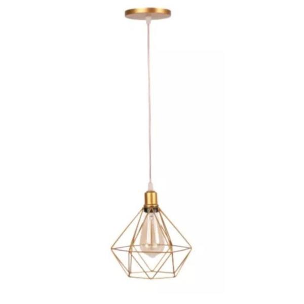 Pendente Diamante Aramado Dourado - RB TRONICS Imagem de Pendente Diamante Aramado Dourado