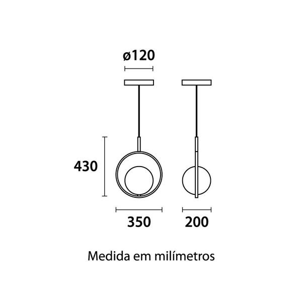 Imagem de Pendente Dubai Globo Medio