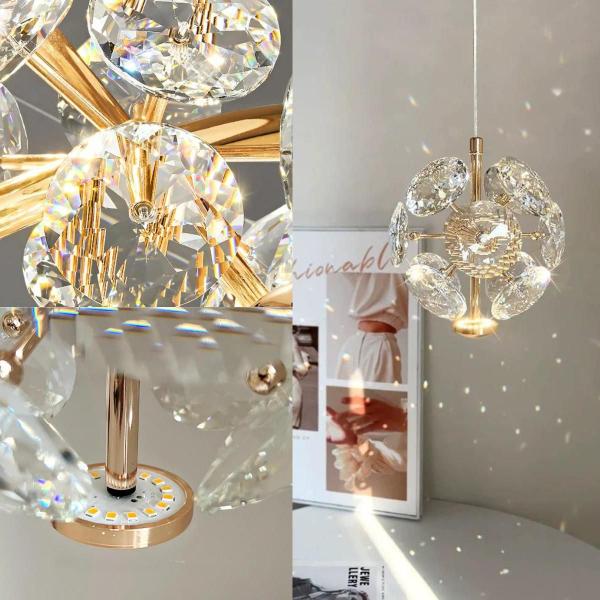 Pendente Em Cristal Legitimo Elegante Sala De Estar 5w 3000k - Nitrolux Imagem de Pendente Em Cristal Legitimo Elegante Sala De Estar 5w 3000k