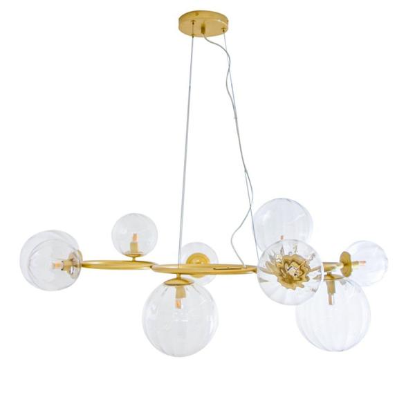 Pendente em Metal/Vidro Oxalá RE010L Bella Iluminação Imagem de Pendente em Metal/Vidro Oxalá RE010L Bella Iluminação
