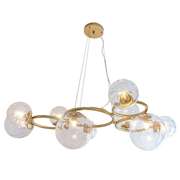 Pendente em Metal/Vidro Oxalá RE010L Bella Iluminação Imagem de Pendente em Metal/Vidro Oxalá RE010L Bella Iluminação