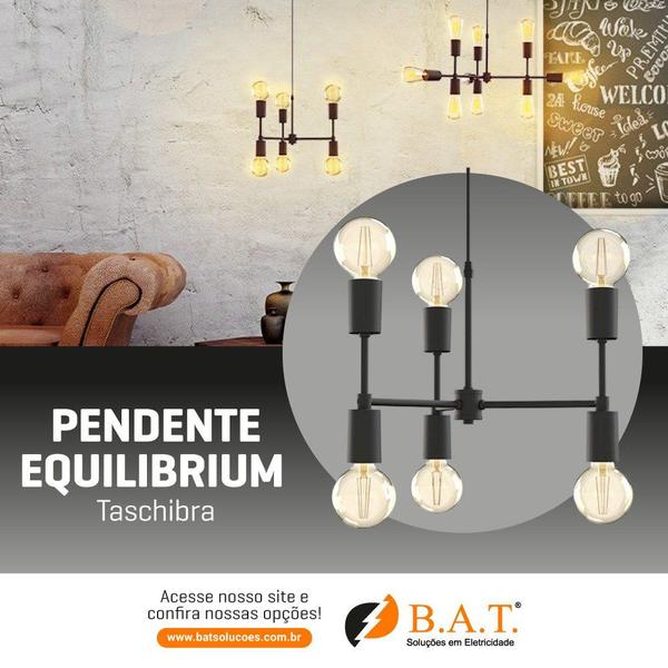 Imagem de Pendente equilibrium 6xe27 preto