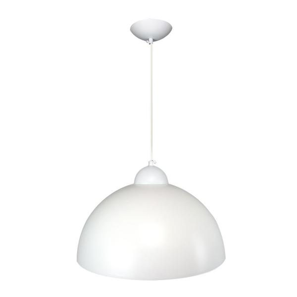 Imagem de Pendente Esfera 40cm Branco Fosco/Ouro - Caisma - 3714-BRF/OU