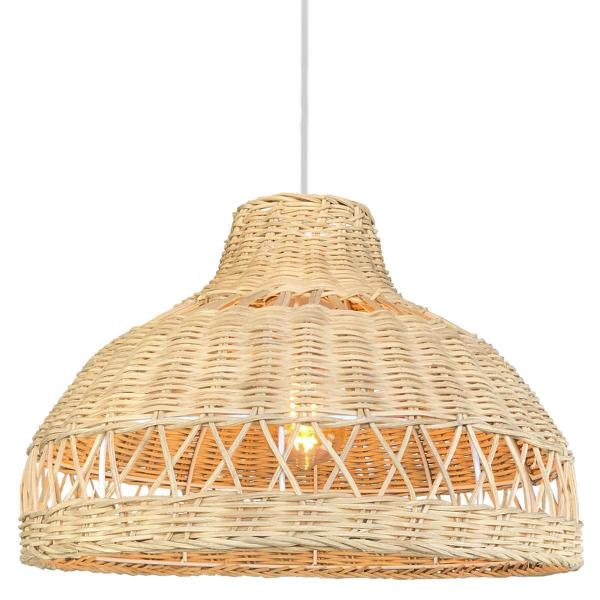 Imagem de Pendente Fibra Natural Rattan Boho Artesanal E27 Nat83