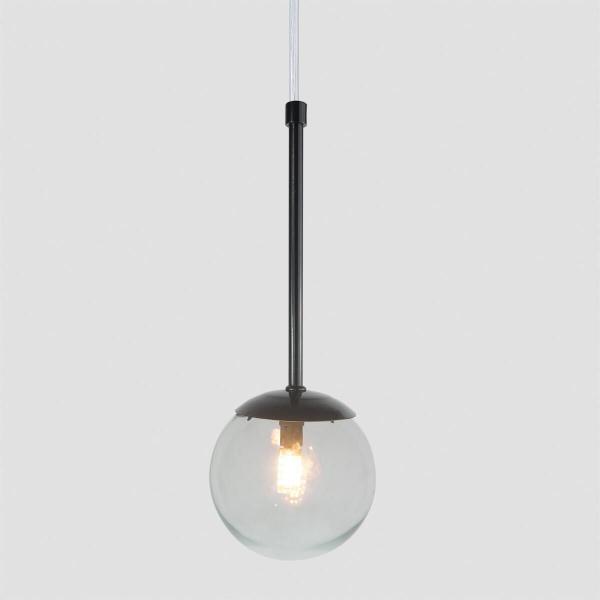 Imagem de Pendente Globo Esfera De Vidro 12Cm - Preto - Vidro Cristal