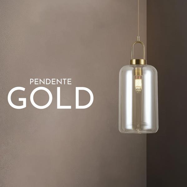 Imagem de Pendente Gold + Vidro Champagne 42CM - JLR