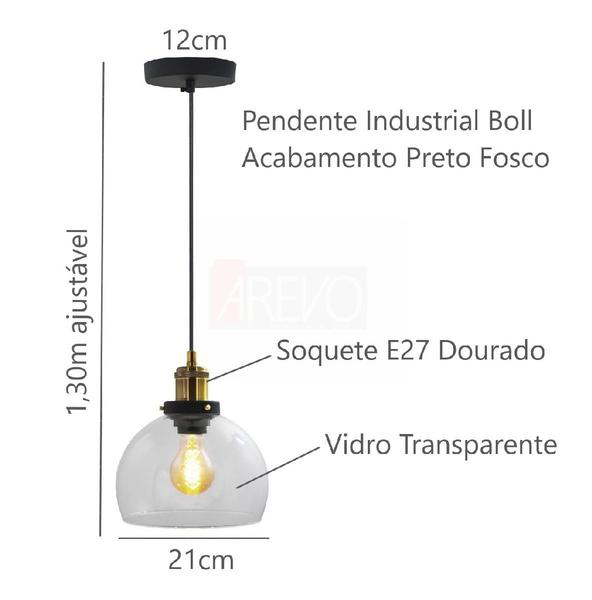 Imagem de Pendente Industrial Moderno Bancada Cozinha Cabeceira de Cama