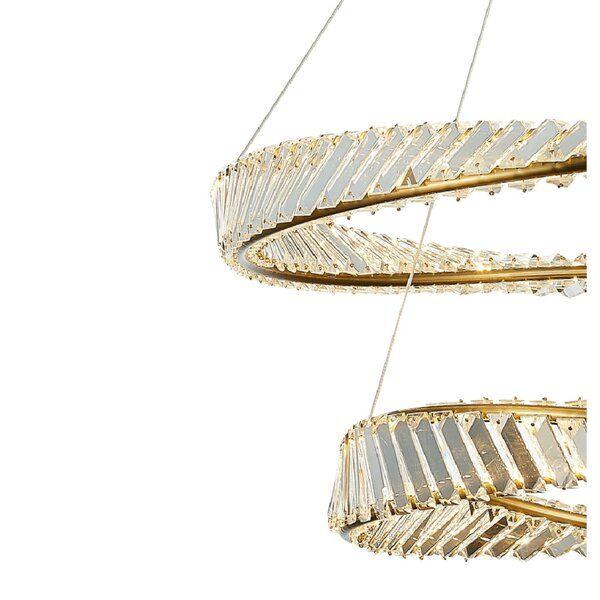 Imagem de Pendente Inis Dourado 80cm 122w 3000k Led - Dw012l - Bella