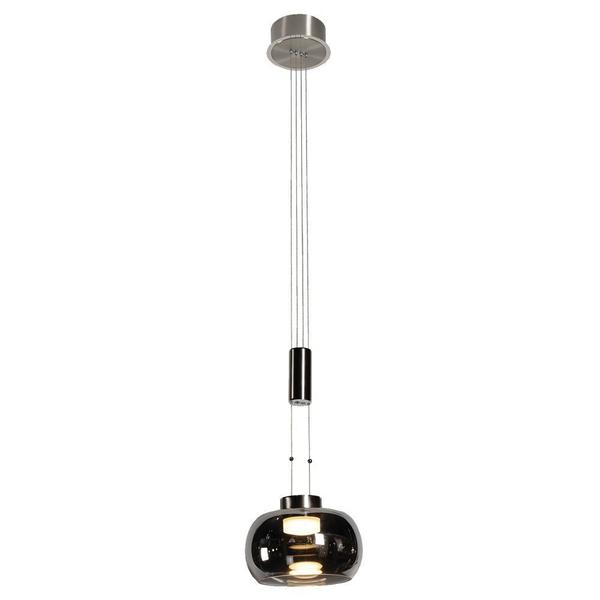 Imagem de PENDENTE IOIO 22cm x 19cm  1 x LED 8,5W NICKEL E FUME