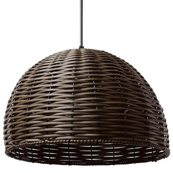 Pendente Junco Poptem Meia Esfera 35Cm Tabaco Imagem de Pendente Junco Poptem Meia Esfera 35Cm Tabaco