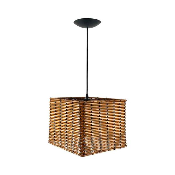 Pendente Junco Quadrado 25cm - Utron Imagem de Pendente Junco Quadrado 25cm