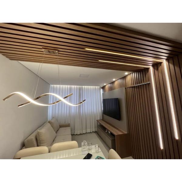 Imagem de Pendente LED 35w 3000k 2450LM Dourado 110CM Bivolt Nitrolux