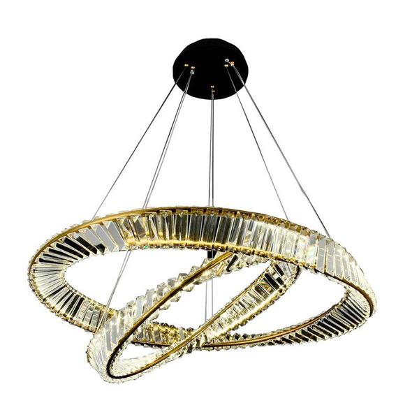 Imagem de Pendente Led  80w 3000k Cristal Dourado Biv