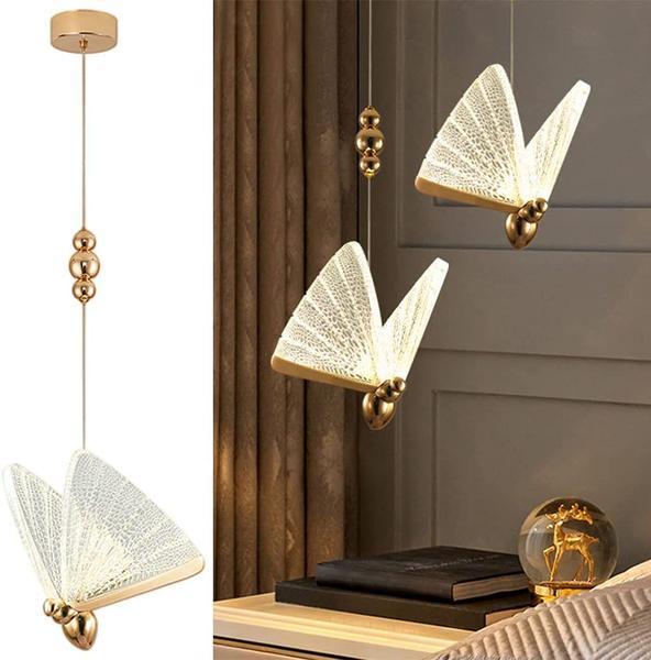Pendente Led Borboleta Dourado Bivolt - GMH Imagem de Pendente Led Borboleta Dourado Bivolt