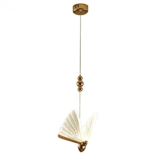 Pendente Led Borboleta Dourado Bivolt - GMH Imagem de Pendente Led Borboleta Dourado Bivolt