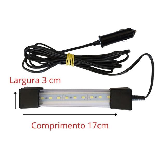 Imagem de Pendente Led Emergência Plug Acendedor 12v Luminária Carro