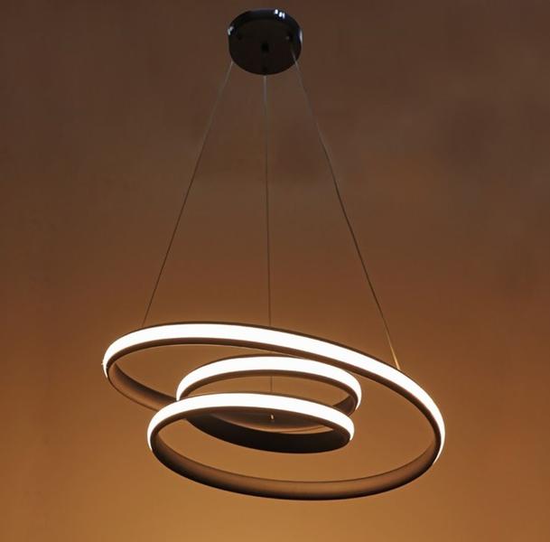 Imagem de Pendente Led Infinity 57cm Mesa Sala De Jantar Gourmet Quarto