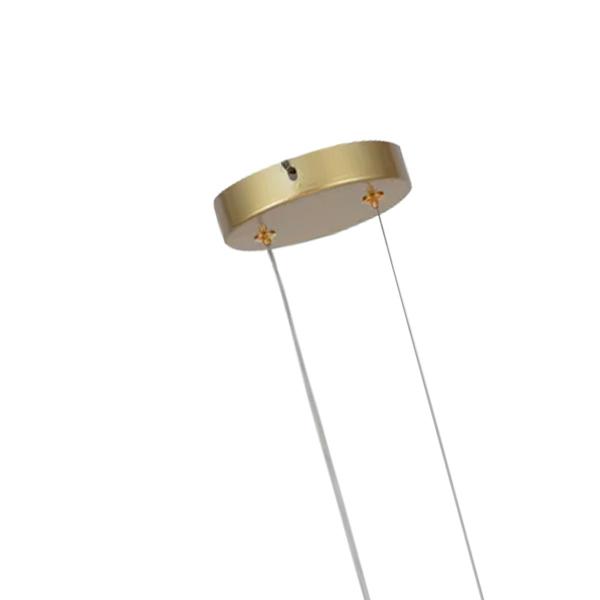 Imagem de Pendente led integrado Lumier Micenas 36W 30cm 3 temperaturas  dourado moderno Bivolt