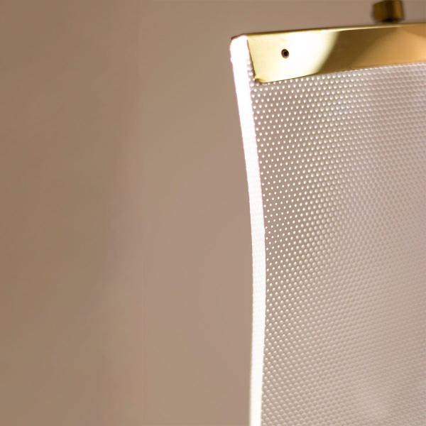 Imagem de Pendente Led Onda 2,5W Dourado/Transparente 3000K Quente Bella