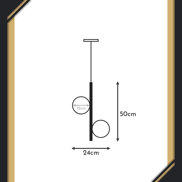 Imagem de Pendente Line 2 L Dourado - Claci