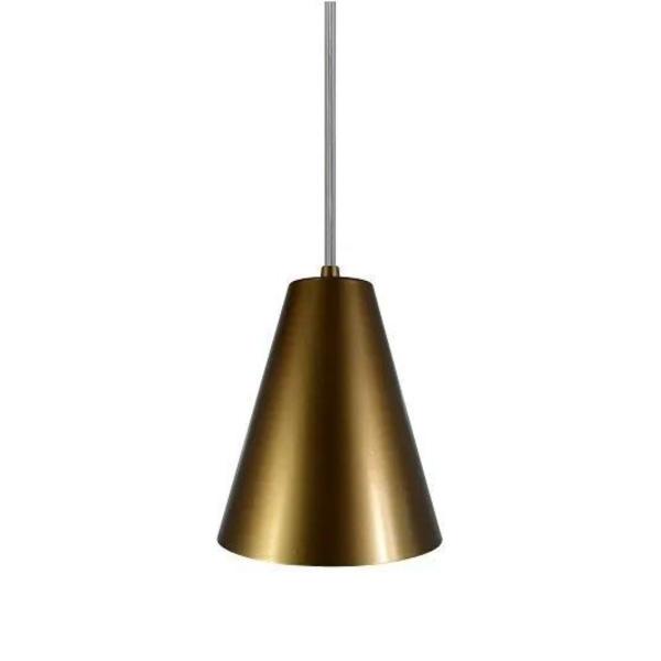 Imagem de Pendente Luminária De Teto De Aluminio Modelo Cone Soquete E-27 Bivolt