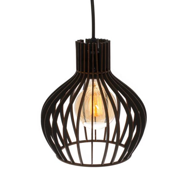 Imagem de Pendente Luminária Decoração Lustre Luxo Preto