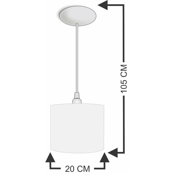 Imagem de Pendente luminaria infantil bebe-safari jipe liso amarelo