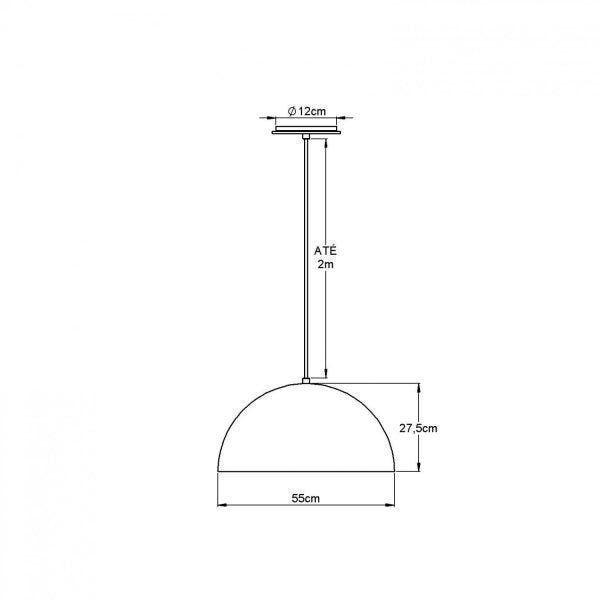 Imagem de Pendente Luna 55cm Bella Italia