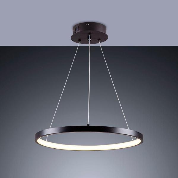 Imagem de Pendente Lustre Led Moderno 1 Aro Arco Anel Atenas 40Cm 18W